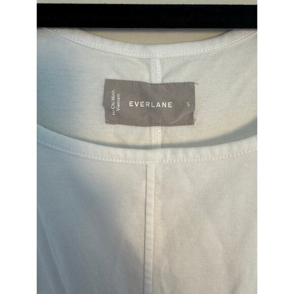 Everlane Women’s White Luxe Cotton Seamed Tank Dress Size S 100% Cotton - Picture 3 of 7